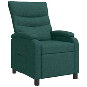 Relaxfauteuil stof donkergroen 66x95x100 cm