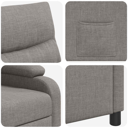 Relaxfauteuil Taupe Stof