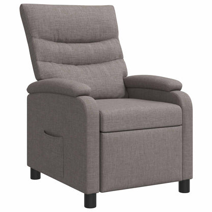 Relaxfauteuil Taupe Stof