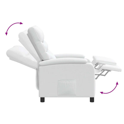 Relaxfauteuil Wit Stof