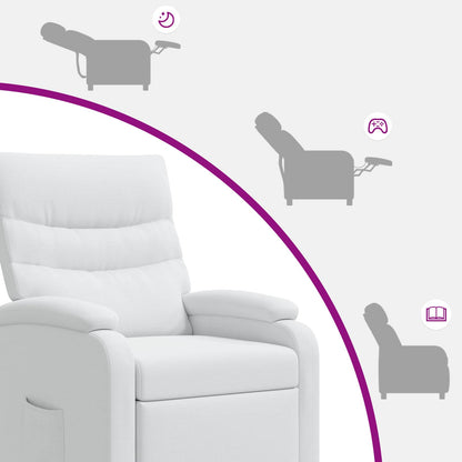 Relaxfauteuil Wit Stof