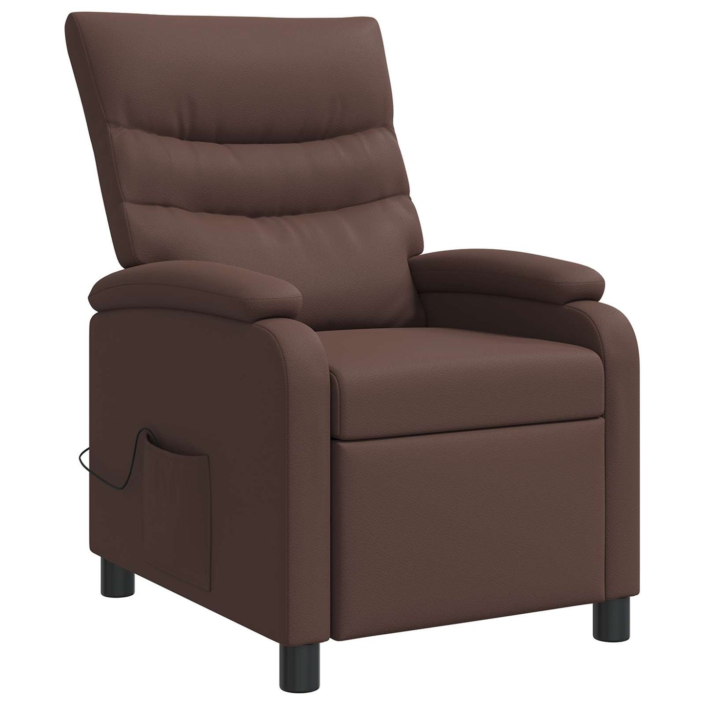 Massage Recliner Bruin Kunstleer