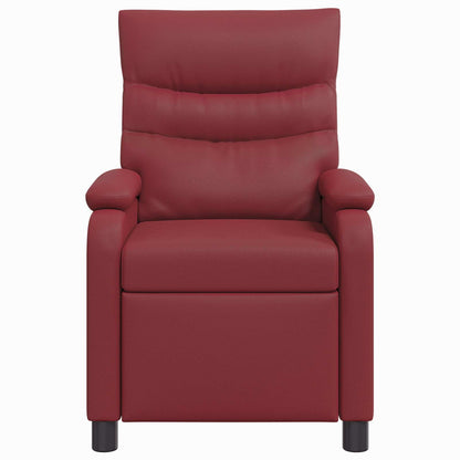 Massage Recliner Wijnrood Kunstleer