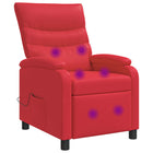 Massagefauteuil rood kunstleer 66x95x100 cm