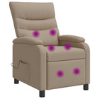 Relaxfauteuil massage cappuccino kunstleer