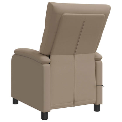Massage Recliner Cappuccino Kunstleer