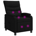 Massage fauteuil 66x95x100 cm zwart stof