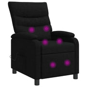 Massage fauteuil 66x95x100 cm zwart stof