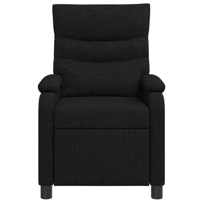 Massage Recliner Zwart Stof