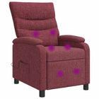 Massage fauteuil wijnrood 66x95x100 cm
