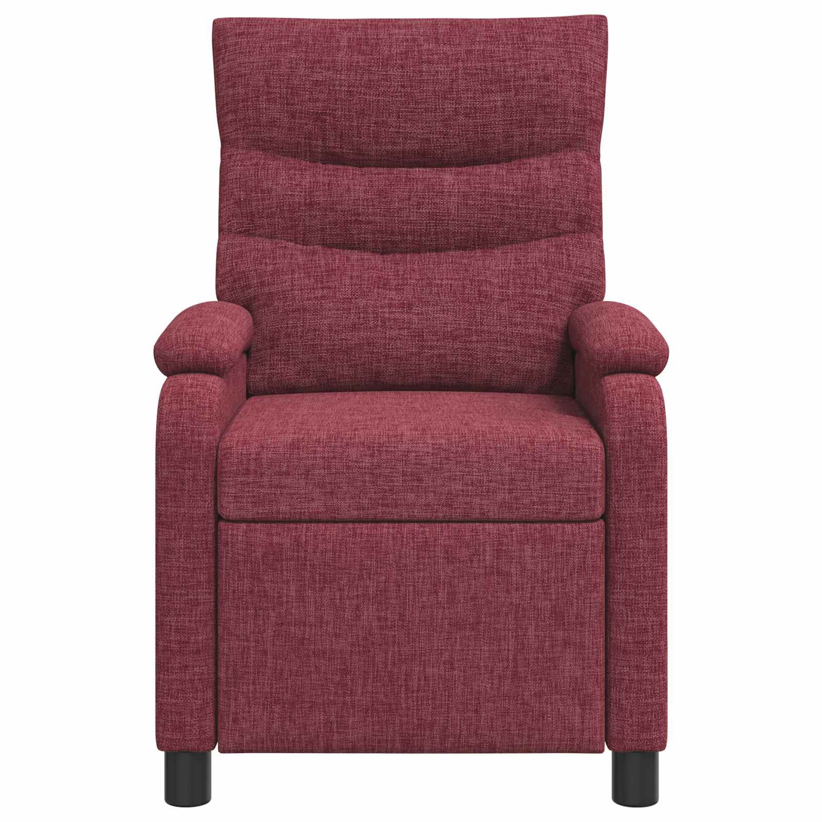 Massage Recliner Wijnrood Stof