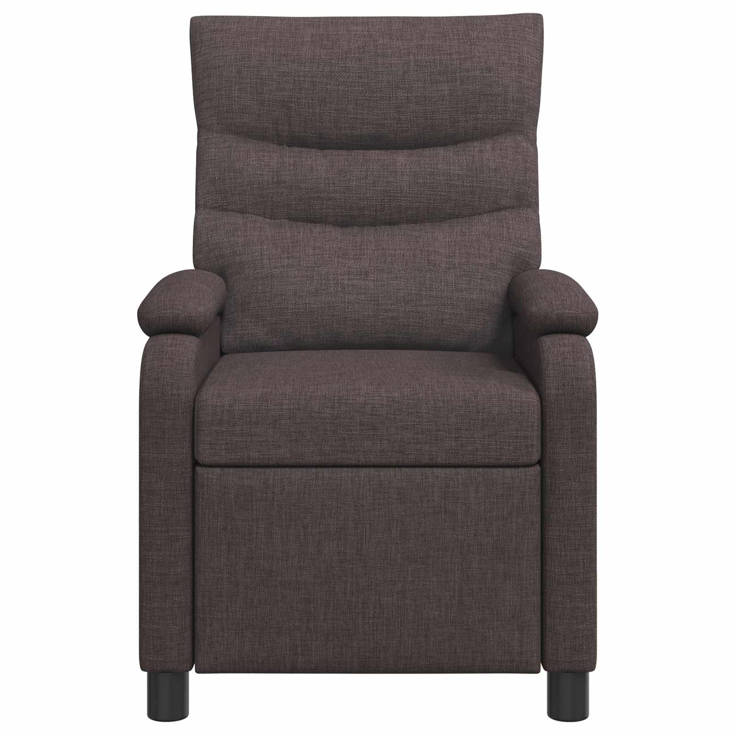 Massage Recliner Donkerbruin Stof