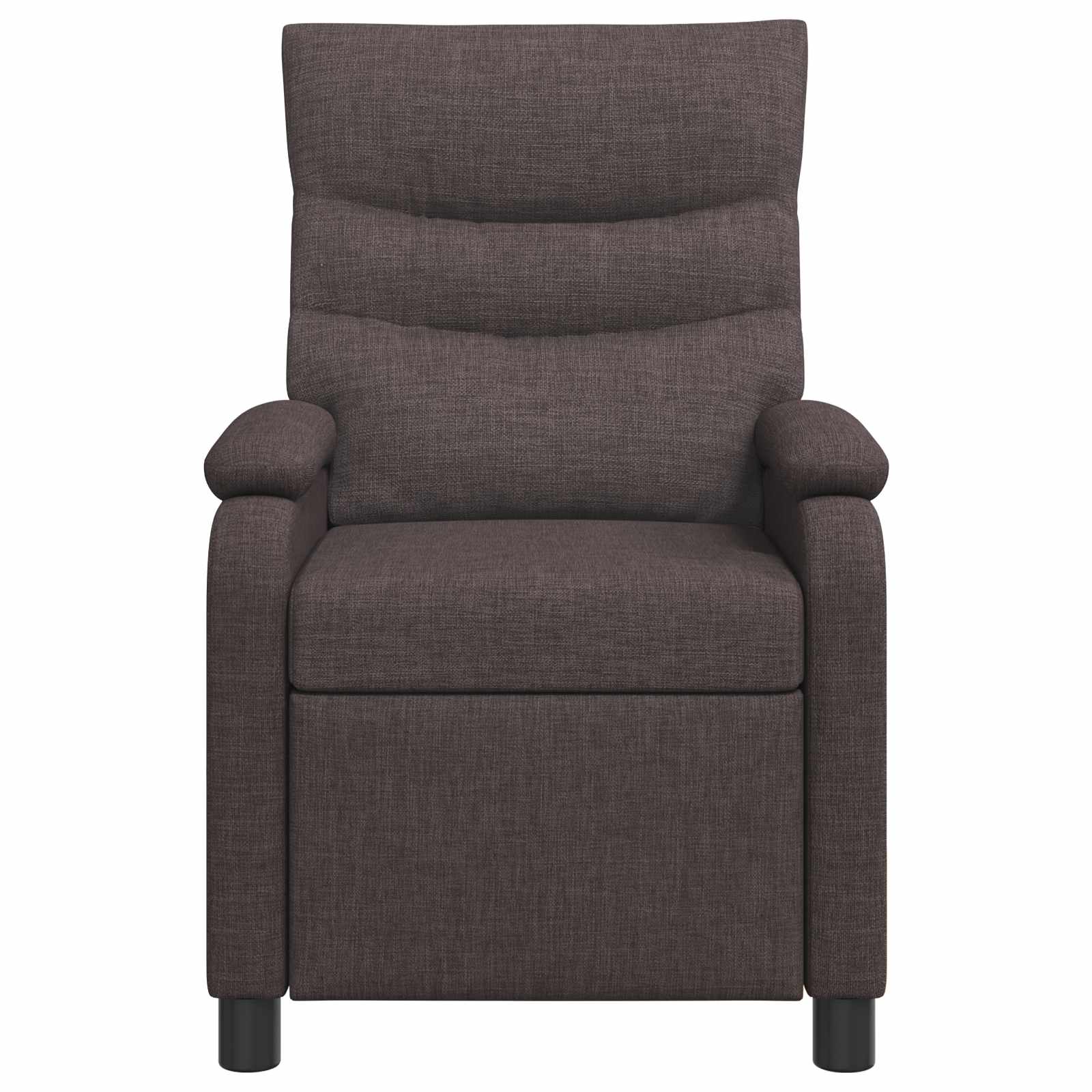 Massage Recliner Donkerbruin Stof