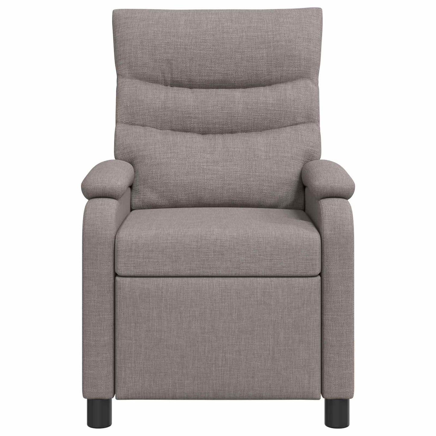 Massage Recliner Taupe Stof