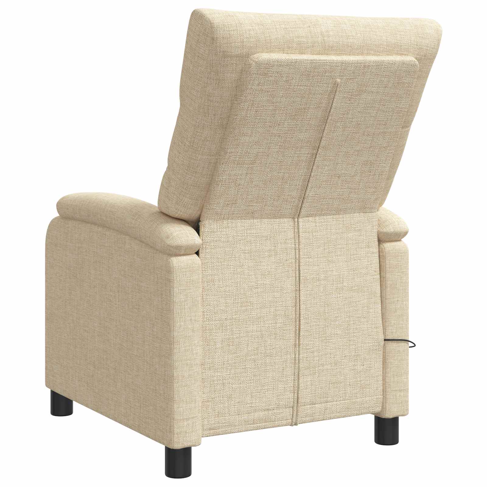 Massage Recliner Crèmekleurig Stof