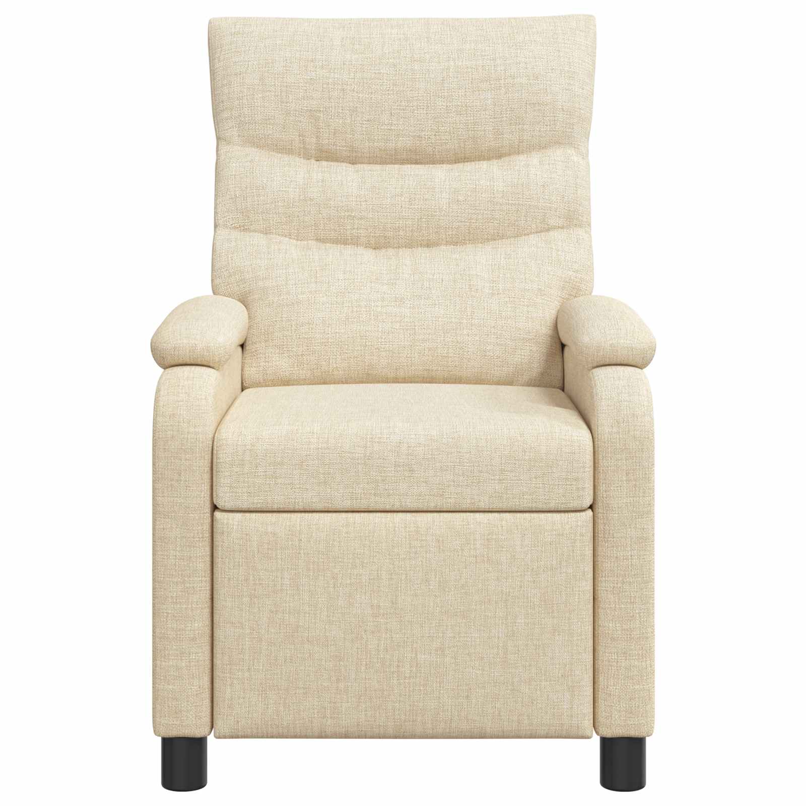 Massage Recliner Crèmekleurig Stof