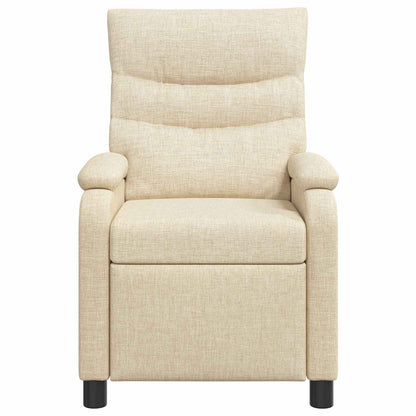 Massage Recliner Crèmekleurig Stof
