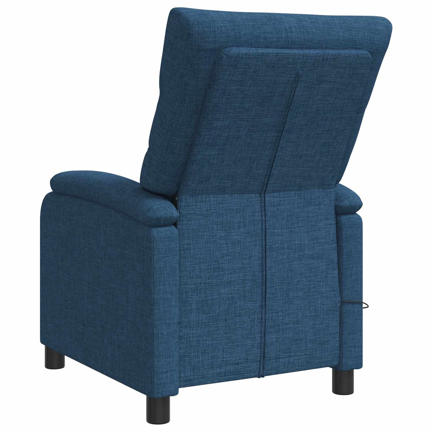 Massage Recliner Blauw Stof