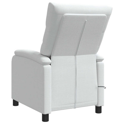 Massage Recliner Wit Stof