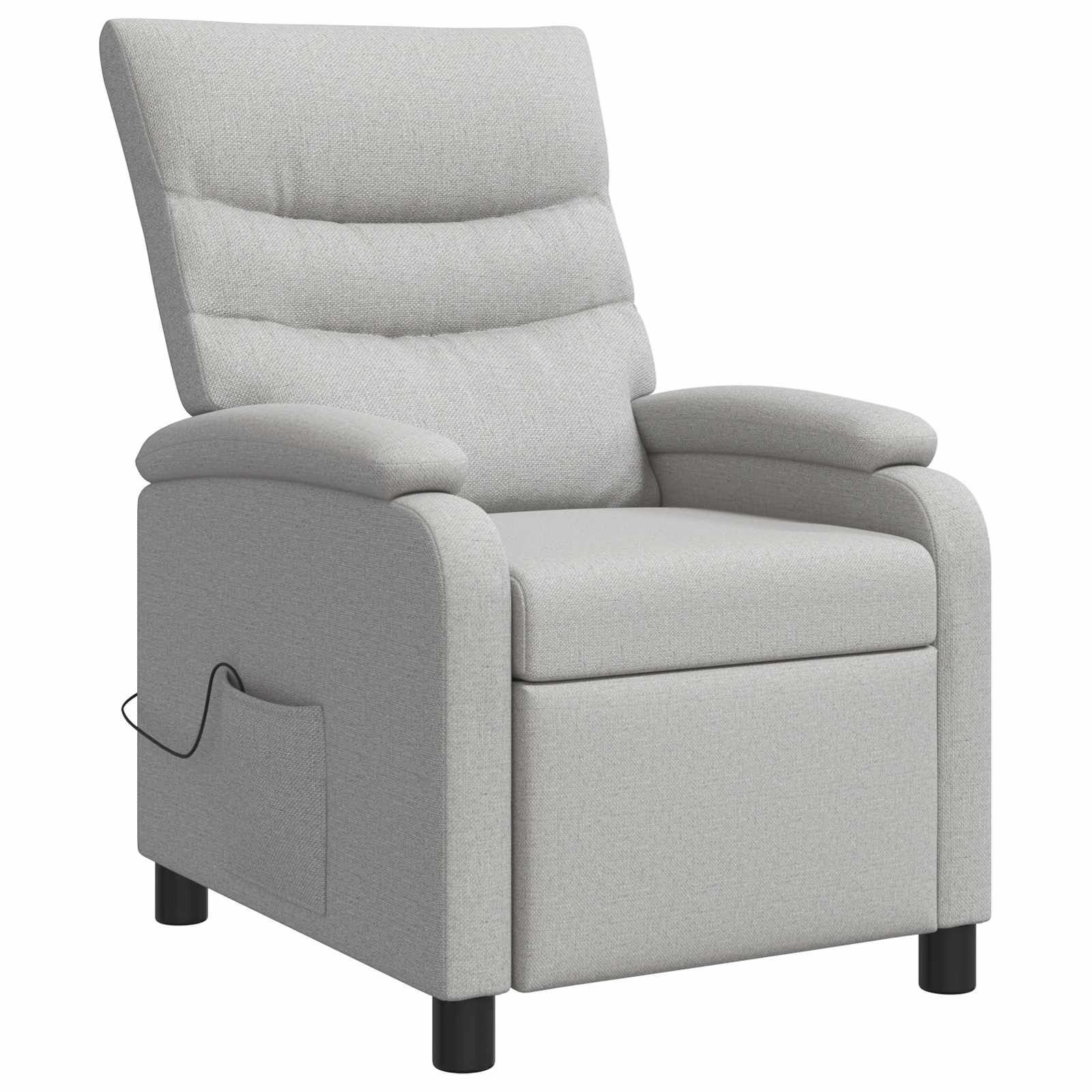 Massage Recliner Wolkengrijs Stof Wolkengrijze stof