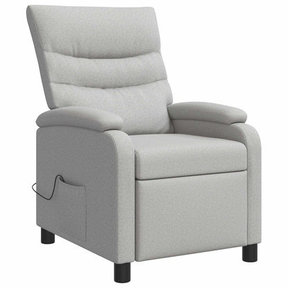 Massage Recliner Wolkengrijs Stof Wolkengrijze stof