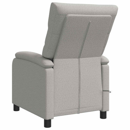 Massage Recliner Wolkengrijs Stof Wolkengrijze stof