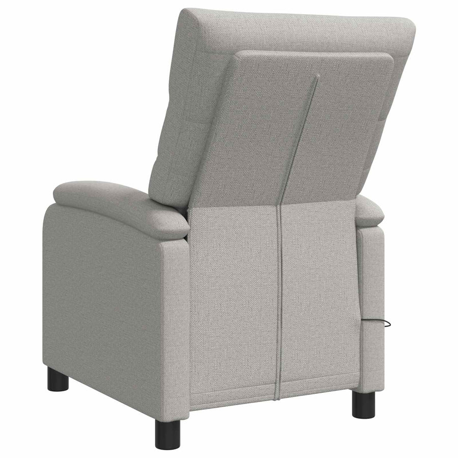 Massage Recliner Wolkengrijs Stof Wolkengrijze stof