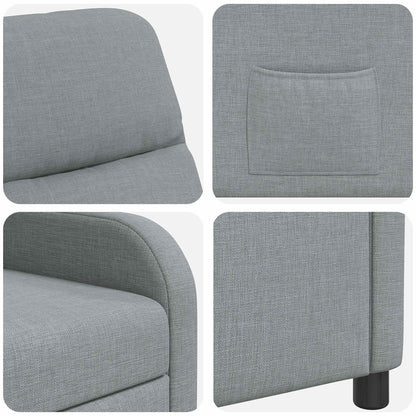 Relaxfauteuil Lichtgrijs Stof