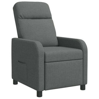 Relaxfauteuil Donkergrijs Stof