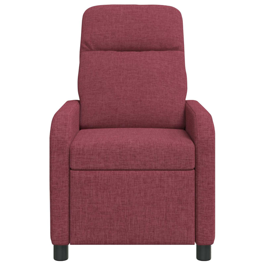 Relaxfauteuil Wijnrood Stof