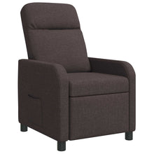 Relaxfauteuil Donkerbruin Stof