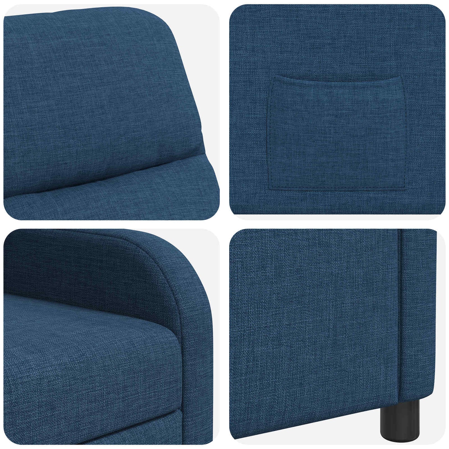 Relaxfauteuil Blauw Stof
