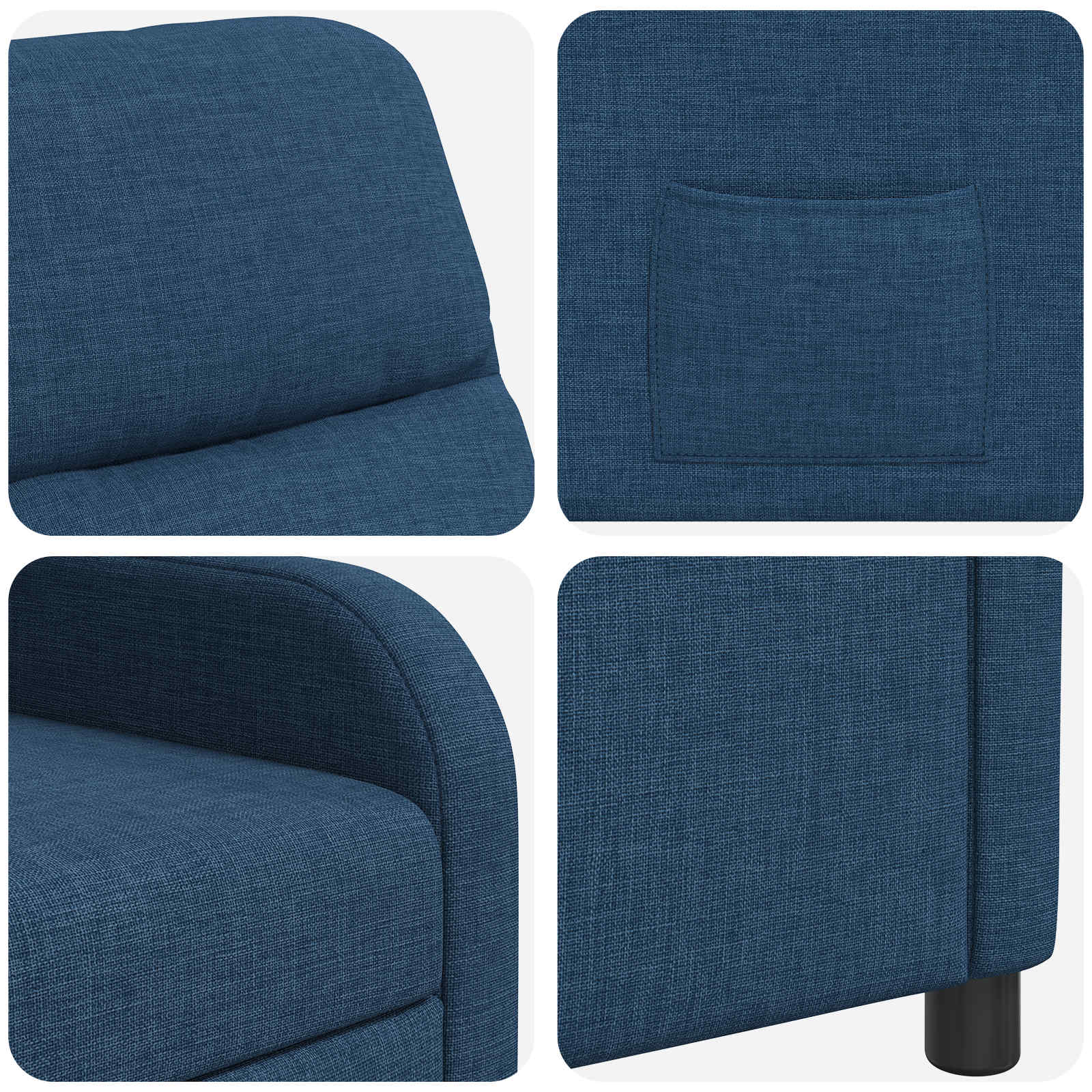 Relaxfauteuil Blauw Stof
