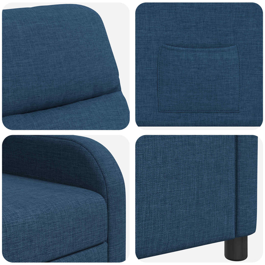 Relaxfauteuil Blauw Stof
