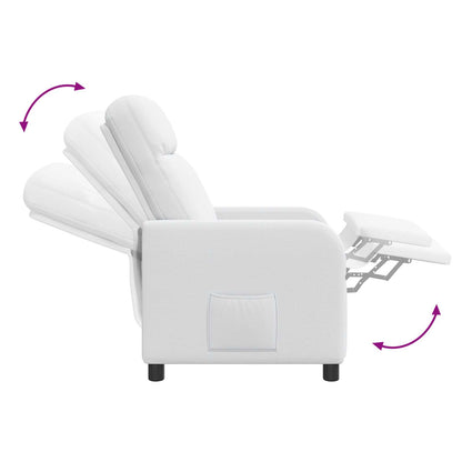 Relaxfauteuil Wit Stof