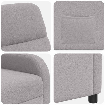 Relaxfauteuil Lichtgrijs Bouclé