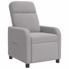 Relaxfauteuil lichtgrijs bouclé