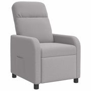 Relaxfauteuil lichtgrijs bouclé