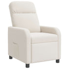 Relaxfauteuil crèmekleurig bouclé 66x95x100 cm