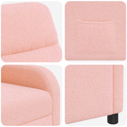Relaxfauteuil Roze Bouclé