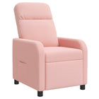 Relaxfauteuil roze bouclé 66x95x100 cm