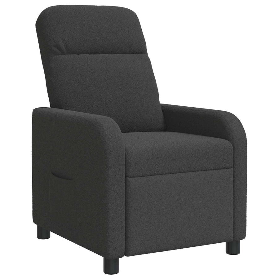 Relaxfauteuil Donkergrijs Bouclé