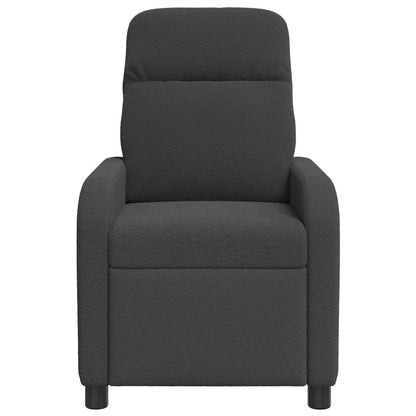 Relaxfauteuil Donkergrijs Bouclé