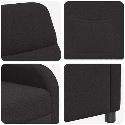 Relaxfauteuil Zwart Bouclé