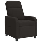 Relaxfauteuil zwart bouclé 66x95x100 cm