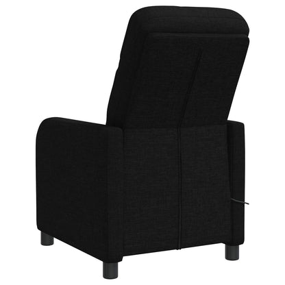 Massage Recliner Zwart Stof
