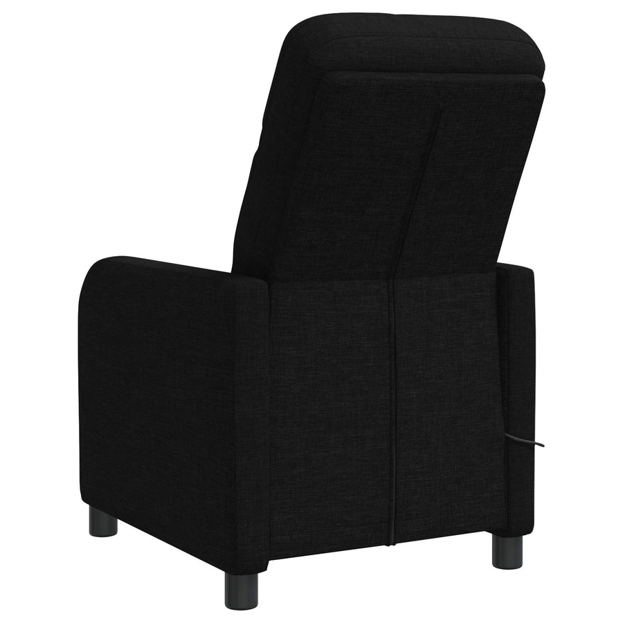 Massage Recliner Zwart Stof