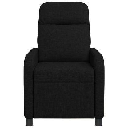 Massage Recliner Zwart Stof