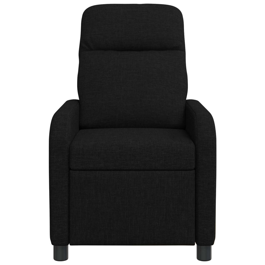 Massage Recliner Zwart Stof