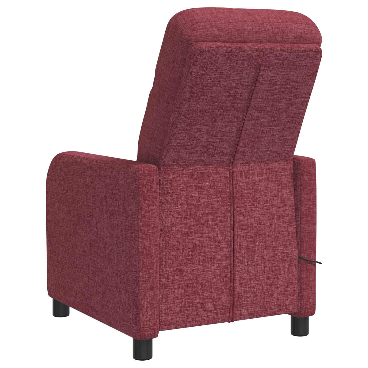 Massage Recliner Wijnrood Stof